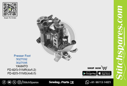 Strong-H 3027092 Presser Foot Yamato FD-62G-01MR (4×5.2mm) Industrial Sewing Machine Spare Part