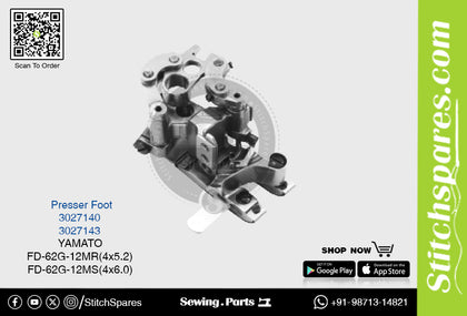 Strong-H 3027143 Presser Foot Yamato FD-62G-12MS (4×6.0mm) Industrial Sewing Machine Spare Part