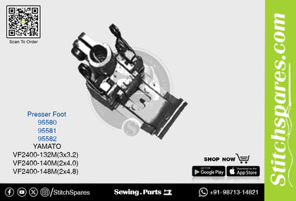 Strong-H 95580 Presser Foot Yamato VF2400-132M (3×3.2mm) Industrial Sewing Machine Spare Part