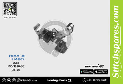 Strong-H 121-52963 Presser Foot Juki MO-3916-BE (2×3.2mm) Industrial Sewing Machine Spare Part