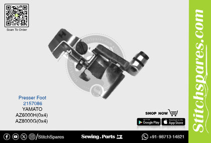 Strong-H 2157086 Presser Foot Yamato AZ8000G (0×4mm) Industrial Sewing Machine Spare Part