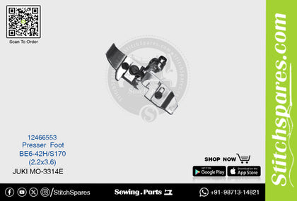 Strong H 12466553 Presser Foot Juki MO-3314E BE6-40H(2.2?3.6