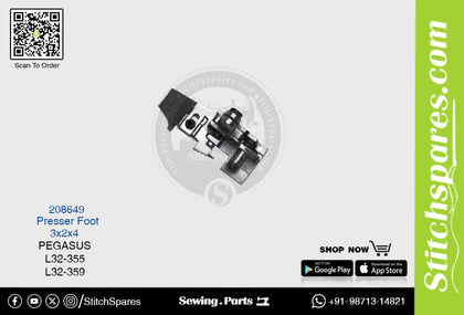 STRONGH 208649 Presser Foot PEGASUS L32-355 (3×2×4) Sewing Machine Spare Part