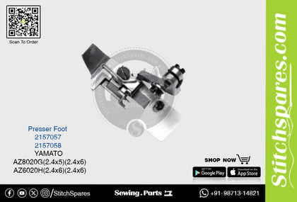 Strong-H 2157058 Presser Foot Yamato AZ6020H (2.4×6mm) (2.4×6mm) Industrial Sewing Machine Spare Part