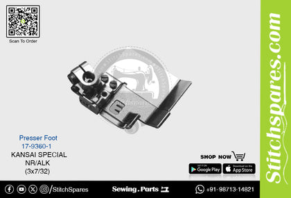 Strong-H 17-9360-1 Presser Foot Kansai Special NR/ALK (3×7/32