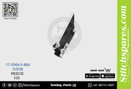 Strong-H 17-0064-5-864 3/5CB Knife / Blade / Trimmer Reece 100 Sewing Machine Spare Parts