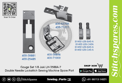 Gauge Set 1/8 Juki LH-3588A-7 Double Needle Lockstitch Sewing Machine Spare Part