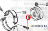 062680712 Screw Pan Sm4.73-40X7 Brother Bas-311F-0, Bas-311F-L, Bas-326F-0 Electronic Pattern Sewer Machine Spare Part