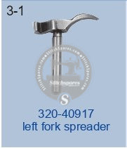 320-40917 LEFT FORK SPREADER JUKI MEB-3200JS Sewing Machine Spare Parts