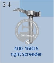 400-15695 RIGHT SPREADER JUKI MEB-3200JS Sewing Machine Spare Parts