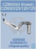 6209300 UPPER LOOPER YAMATO CZ-6000 (4-THREAD) CZ-6020-25-120-125 SEWING MACHINE SPARE PARTS