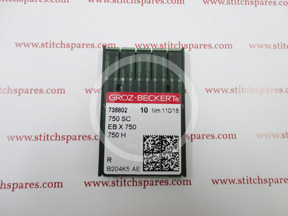 750 SC / 750SC / 750 H / 750 LS 110/18 Groz Beckert Industrial Sewing Machine Needles  Buy Any Sewing Machine Spare Part online at StitchSpares.com | Fast Delivery | 24x7 Chat Support | Best Quality | If You Could not able to find your part Chat with Us. we will help you to find your part.