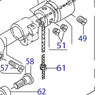 CQ3030000-00 Mecha de aceite para Juki LH-3578-7 Máquina de coser de doble aguja