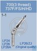 LP24, LP26, LP26A UPPER LOOPER SIRUBA 700 (3-THREAD) 737F-FS-H-HD SEWING MACHINE SPARE PARTS